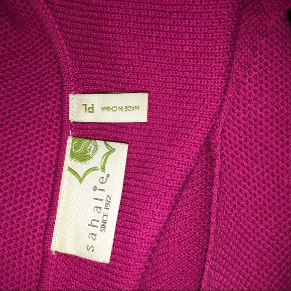 Sahalie Dark Pink Knit Top - Picture 3 of 5
